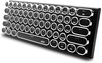 Amazon | HKW. タイプライター風メカニカルキーボード 61キー